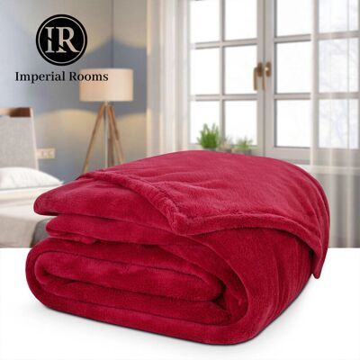 Imperial Rooms - Single Blanket 130x150 - Red - Blanket Imperial Rooms - Single Blanket 130x150 - Red - Blanket