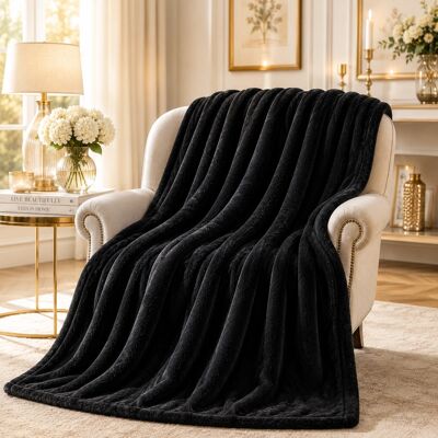 ASPIRE HOMEWARE - King - Black - Fleece - Blanket ASPIRE HOMEWARE - King - Black - Fleece - Blanket
