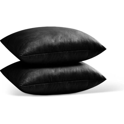Imperial Rooms - Crushed Velvet - Black - Cushion Covers Imperial Rooms - Crushed Velvet - Black - Cushion Covers
