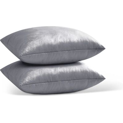 Imperial Rooms - Crushed Velvet Cushion Covers - Silver Imperial Rooms - Crushed Velvet Cushion Covers - Silver