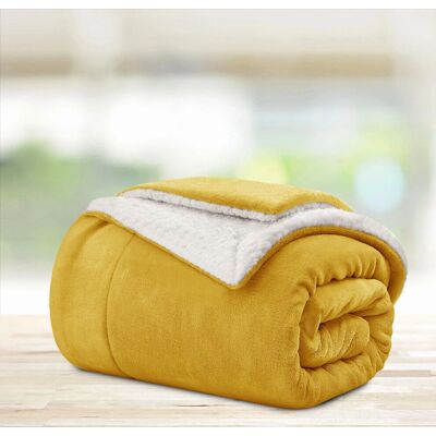 SUPREME BEDDING LTD - Sherpa Fleece Throw - Throw Blanket SUPREME BEDDING LTD - Sherpa Fleece Throw - Throw Blanket