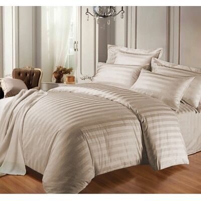 Moonlight Bedding Limited - Stripe - Beige - Duvet Cover Set Moonlight Bedding Limited - Stripe - Beige - Duvet Cover Set