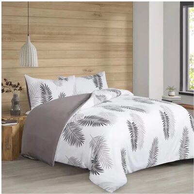 Moonlight Bedding - White Leaf - King - 230x220 cm - Duvet Cover Set Moonlight Bedding - White Leaf - King - 230x220 cm - Duvet Cover Set
