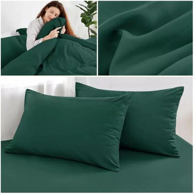 Imperial Rooms Green Emerald Reversible Duvet Cover - Bed Linen Imperial Rooms Green Emerald Reversible Duvet Cover - Bed Linen