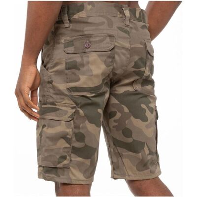 Kruze door Enzo Kaki Shorts - Casual Met cargo zakken Kruze door Enzo Kaki Shorts - Casual Met cargo zakken