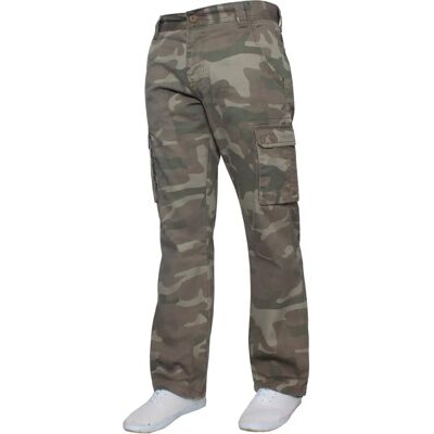 Kruze By Enzo Heren Cargo Combat Broeken - Khaki - Maat 32w/30l Kruze By Enzo Heren Cargo Combat Broeken - Khaki - Maat 32w/30l