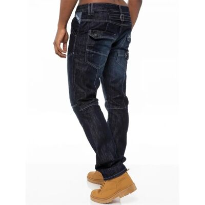 Enzo Herens Denim Jeans Rechte Pijp - Donkerblauw - Jeans Enzo Herens Denim Jeans Rechte Pijp - Donkerblauw - Jeans