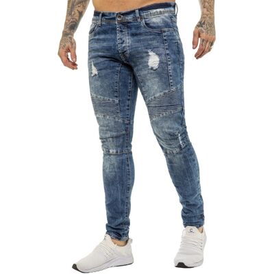 Enzo Blue Skinny Stretch Jeans - Jeans Enzo Blue Skinny Stretch Jeans - Jeans