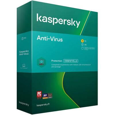 Kaspersky Antivirus 2020 - 1 Appareil pour 2 Ans - Publicité Kaspersky Antivirus 2020 - 1 Appareil pour 2 Ans - Publicité