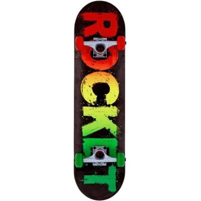 Deskorolka Rocket Rasta Fade 8" - Wielokolorowa, 7-warstwowy twardy klon, 52mm Kółka Deskorolka Rocket Rasta Fade 8" - Wielokolorowa, 7-warstwowy twardy klon, 52mm Kółka