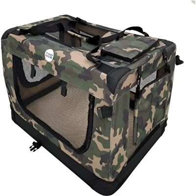 HugglePets - Fabric Dog Crate - Green Camo HugglePets - Fabric Dog Crate - Green Camo