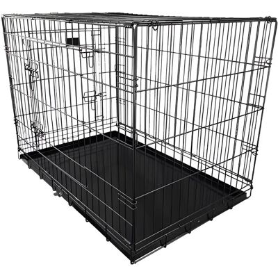 HugglePets - Dog Cage - Black - Medium - Dog Cage HugglePets - Dog Cage - Black - Medium - Dog Cage