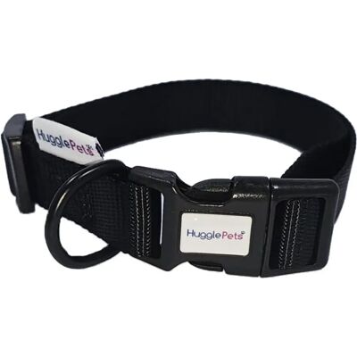 HugglePets Black Adjustable Dog Collar - Dog Collar HugglePets Black Adjustable Dog Collar - Dog Collar