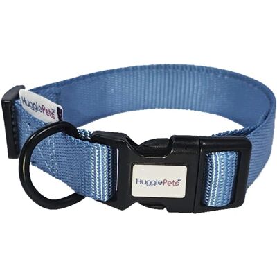 HugglePets Large Blue Adjustable Snappy Dog Collar - Dog Collar HugglePets Large Blue Adjustable Snappy Dog Collar - Dog Collar