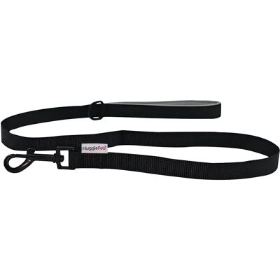 HugglePets Black Padded Nylon Dog Lead - Dog Lead HugglePets Black Padded Nylon Dog Lead - Dog Lead