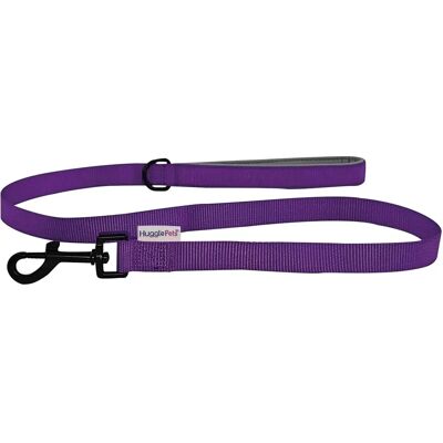 HugglePets Purple Padded Nylon Dog Lead HugglePets Purple Padded Nylon Dog Lead