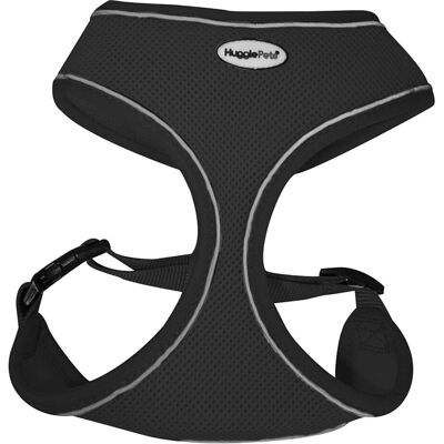 HugglePets Air Mesh Dog Harness - Small, Black HugglePets Air Mesh Dog Harness - Small, Black