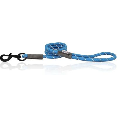 HugglePets - Reflective Rope Lead - Blue - 107cm - Dog Lead HugglePets - Reflective Rope Lead - Blue - 107cm - Dog Lead