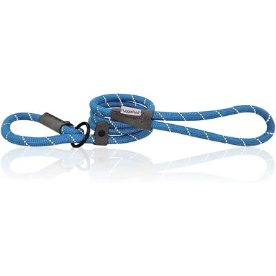 HugglePets - Reflective Rope Slip - Blue - 100 cm - Dog Lead HugglePets - Reflective Rope Slip - Blue - 100 cm - Dog Lead