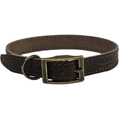 HugglePets Leather Dog Collar - X Small, Chocolate HugglePets Leather Dog Collar - X Small, Chocolate