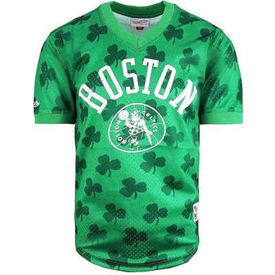 Mitchell & Ness Boston Celtics Mesh T-Shirt - NBA Team Logo Mitchell & Ness Boston Celtics Mesh T-Shirt - NBA Team Logo