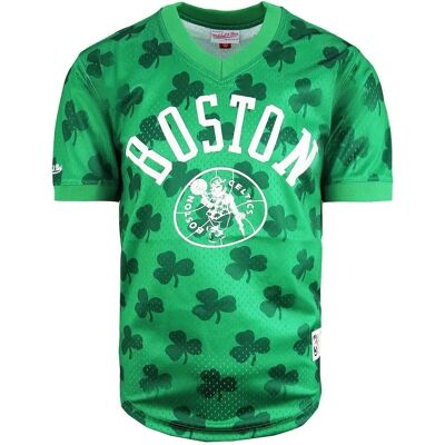 Mitchell & Ness Boston Celtics Mesh T-Shirt - Dark Green - XXL Mitchell & Ness Boston Celtics Mesh T-Shirt - Dark Green - XXL