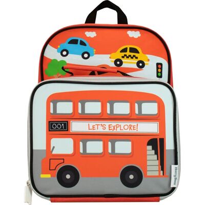 Harry Bear - Transport Backpack & Lunchbag Set - Red - Backpack Harry Bear - Transport Backpack & Lunchbag Set - Red - Backpack