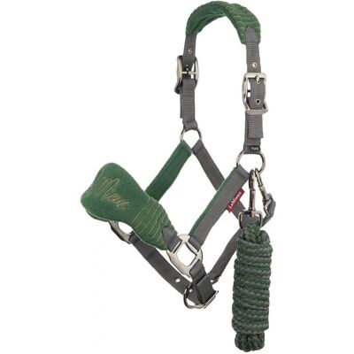 LeMieux Vogue Hunter Green Fleece Headcollar - Headcollar LeMieux Vogue Hunter Green Fleece Headcollar - Headcollar