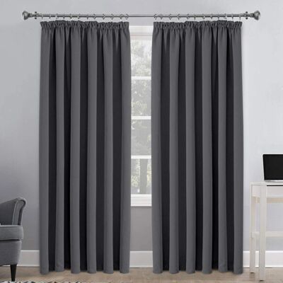 SUPREME BEDDING LTD - Grey 66x54 - Blackout - Curtains SUPREME BEDDING LTD - Grey 66x54 - Blackout - Curtains