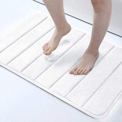 Imperial Rooms - 40 x 60 cm - White - Memory Foam Bath Mat Imperial Rooms - 40 x 60 cm - White - Memory Foam Bath Mat