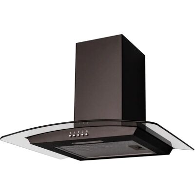 SIA - CGH60BL - 60cm - Black Curved Glass - Extractor Hood SIA - CGH60BL - 60cm - Black Curved Glass - Extractor Hood