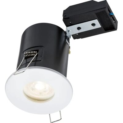 Knightsbridge GU10 Fire-Resistant Downlight - White IP65 Knightsbridge GU10 Fire-Resistant Downlight - White IP65