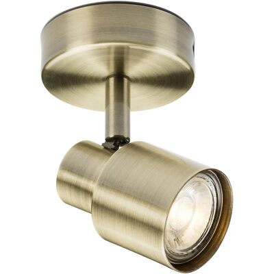 Projecteur GU10 Laiton Antique - 50W - Dimmable - Publicité Projecteur GU10 Laiton Antique - 50W - Dimmable - Publicité