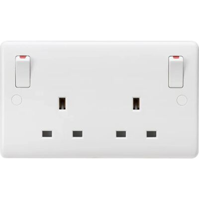 Knightsbridge - CU9001 - 13 A - 2G DP - Presa Knightsbridge - CU9001 - 13 A - 2G DP - Presa