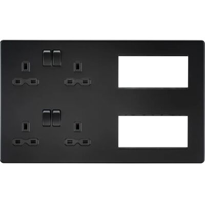 Knightsbridge Lighting - Screwless Multimedia Plate - Plate Knightsbridge Lighting - Screwless Multimedia Plate - Plate