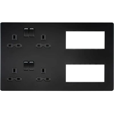 Knightsbridge Lighting - Screwless Multimedia Plate - Plate Knightsbridge Lighting - Screwless Multimedia Plate - Plate