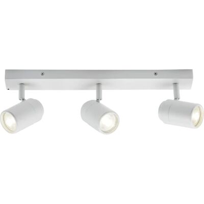 Knightsbridge GU10 Triple Barra - White - Recessed Spot Light - Lighting Knightsbridge GU10 Triple Barra - White - Recessed Spot Light - Lighting