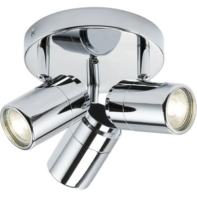 Knightsbridge Chrome GU10 Triple Spotlight - Lighting Fixture Knightsbridge Chrome GU10 Triple Spotlight - Lighting Fixture