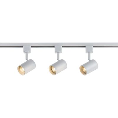 Knightsbridge TRKSP8 White Dimmable 1m Lighting Kit - Ceiling Spotlights Knightsbridge TRKSP8 White Dimmable 1m Lighting Kit - Ceiling Spotlights