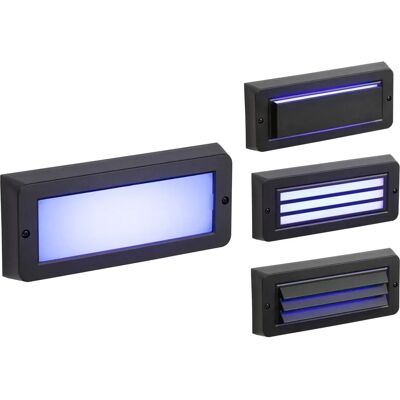 Knightsbridge Blue LED Surface Brick Light - 230V, 5W, IP65 Knightsbridge Blue LED Surface Brick Light - 230V, 5W, IP65