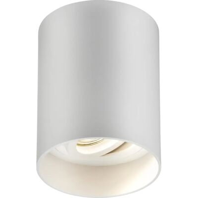 Knightsbridge White Surface Tilt Round Downlight - Downlight - Surface mounted Knightsbridge White Surface Tilt Round Downlight - Downlight - Surface mounted