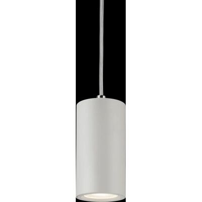 Knightsbridge DAA1FRW White Fitted Round Short Pendant - Pendant Light Knightsbridge DAA1FRW White Fitted Round Short Pendant - Pendant Light
