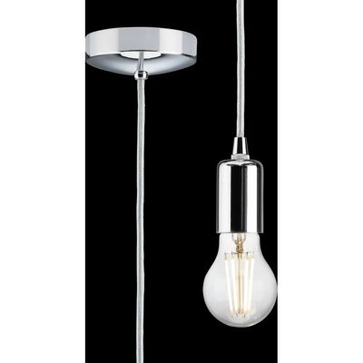 Knightsbridge - E27 1.8 m - Chrome polished - Pendant light Knightsbridge - E27 1.8 m - Chrome polished - Pendant light
