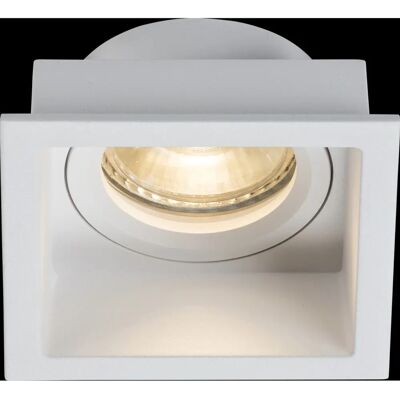 Knightsbridge Dipa Single Square Fixed Anti-glare White - Downlight Knightsbridge Dipa Single Square Fixed Anti-glare White - Downlight
