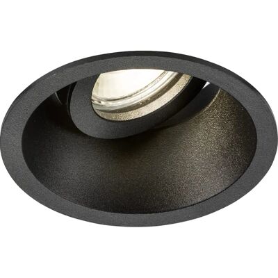 Knightsbridge Dipa Single Tilt Downlight - Black - Round - IP20 - 10W Knightsbridge Dipa Single Tilt Downlight - Black - Round - IP20 - 10W