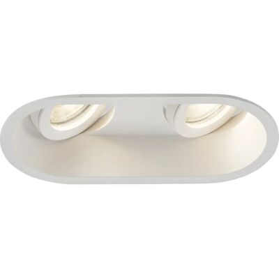 Knightsbridge DIC2TRW White Round Adjustable Tilt Downlight - Downlight Knightsbridge DIC2TRW White Round Adjustable Tilt Downlight - Downlight
