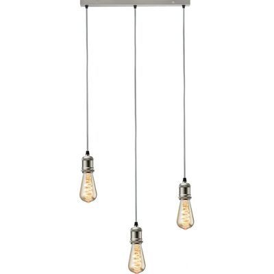 Knightsbridge Calla Vintage 3 Light Bar Pendant - Pendant Light Knightsbridge Calla Vintage 3 Light Bar Pendant - Pendant Light