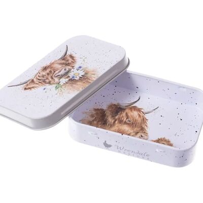 Boîte à couvercle Highland Cow de Wrendale Designs - Mini Cadeau - Publicité Boîte à couvercle Highland Cow de Wrendale Designs - Mini Cadeau - Publicité
