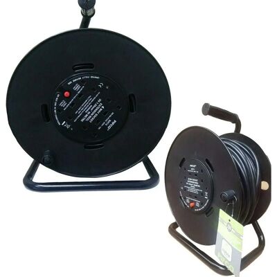 Pifco 50m Heavy Duty Extension Reel - 4 Way Socket Cable Lead Pifco 50m Heavy Duty Extension Reel - 4 Way Socket Cable Lead