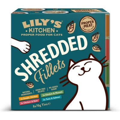 Lily's Kitchen Katzen Zerrissene Filets 8x70g Lily's Kitchen Katzen Zerrissene Filets 8x70g